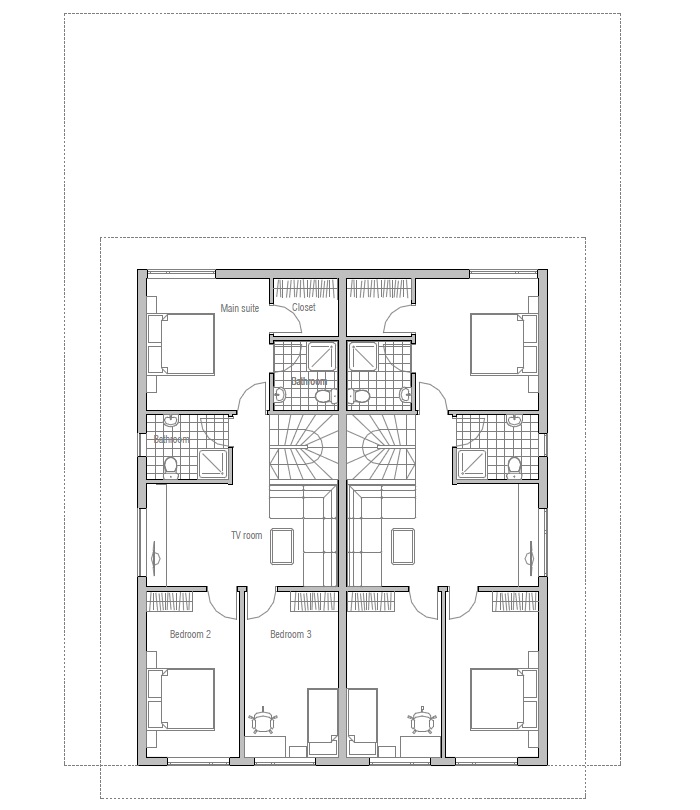 house design semi-detached-house-plan-oz83d 11