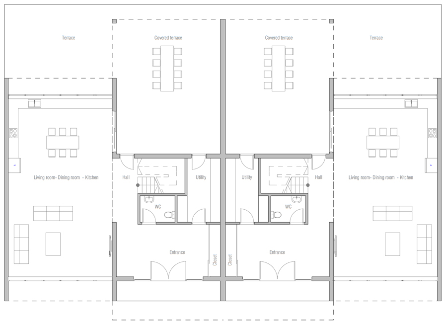 house design duplex-house-plan-ch434d 10
