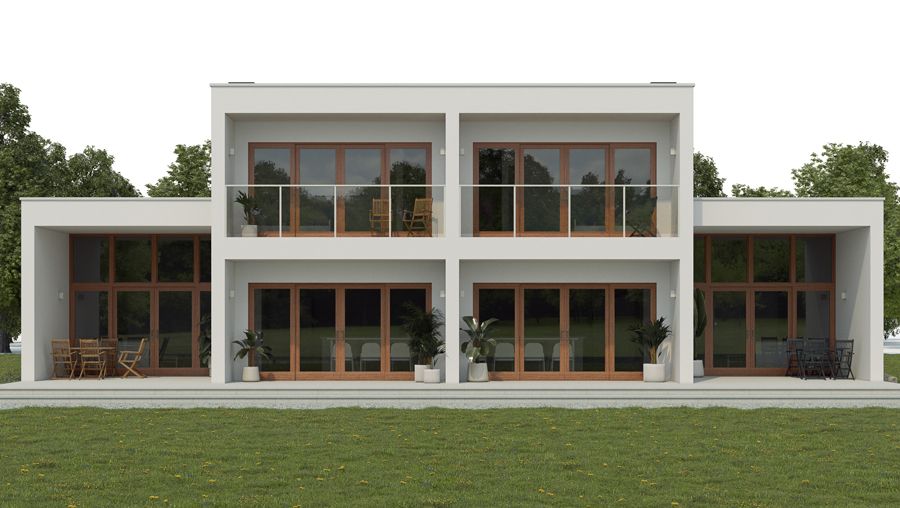 house design duplex-house-plan-ch437d 1
