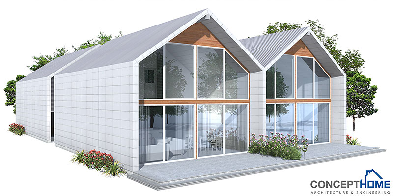 house design semi-detached-house-plan-ch108d 2