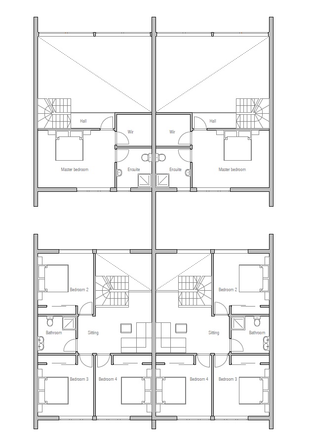 house design semi-detached-house-plan-ch108d 12