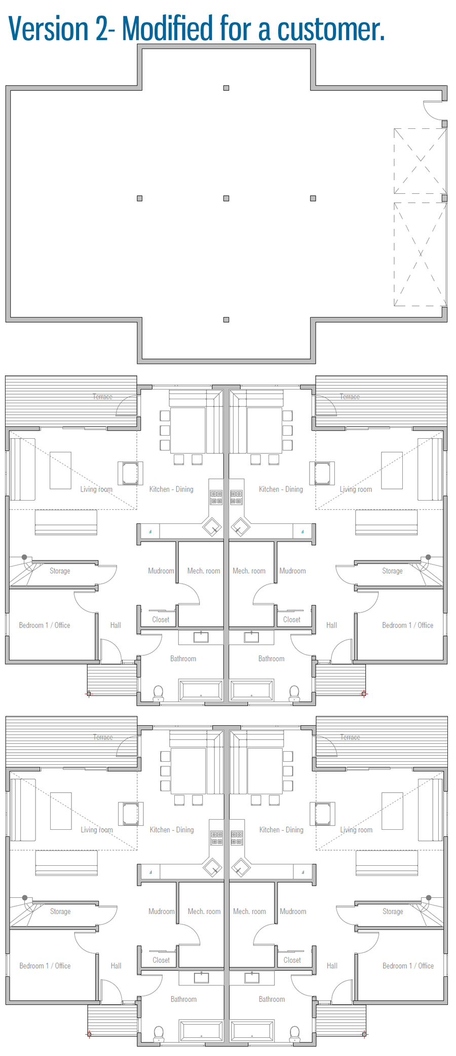 house design semi-detached-house-plan-ch9d 30