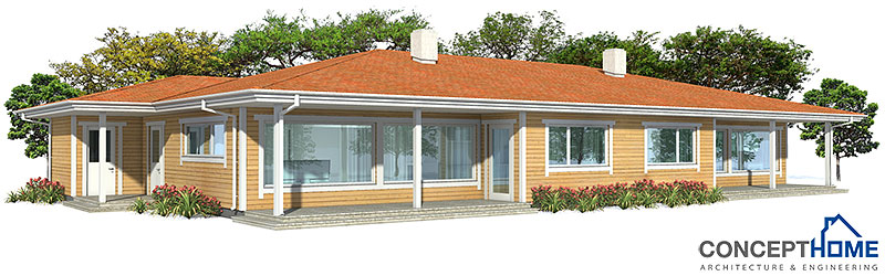 house design Semi-detached-house-plan-ch118d 1