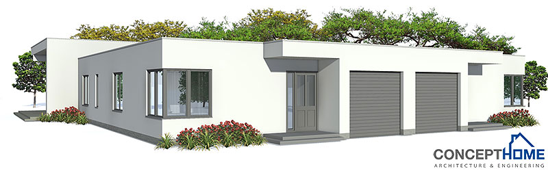 house design semi-detached-house-plan-ch120d 5