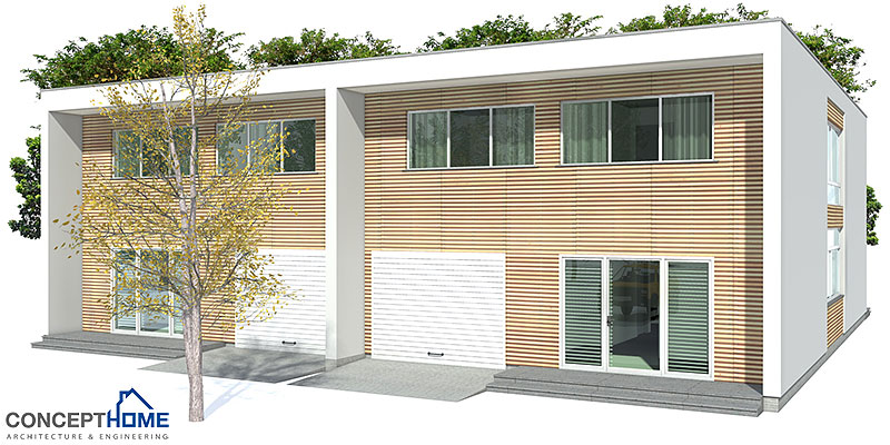 house design modern-duplex-house-plan-ch159 3