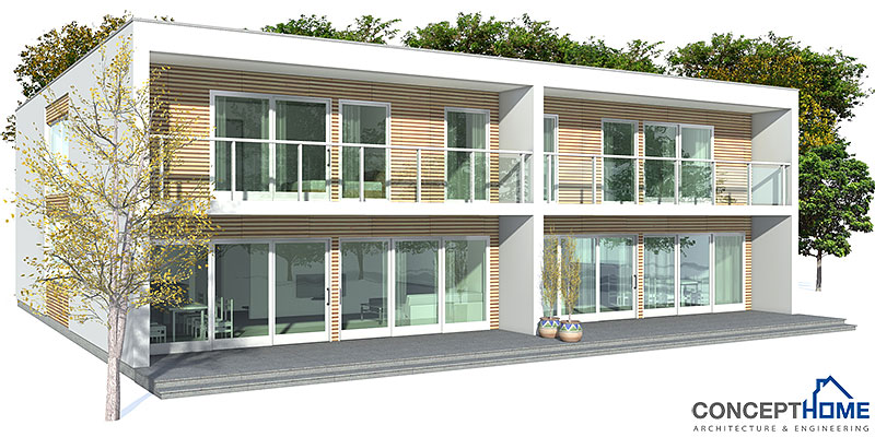 house design modern-duplex-house-plan-ch159 4