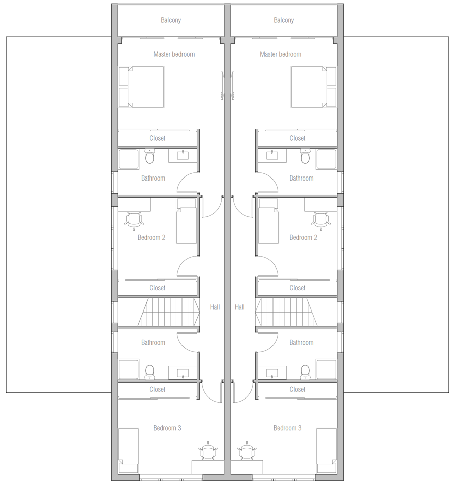 house design duplex-plan-ch546d 12