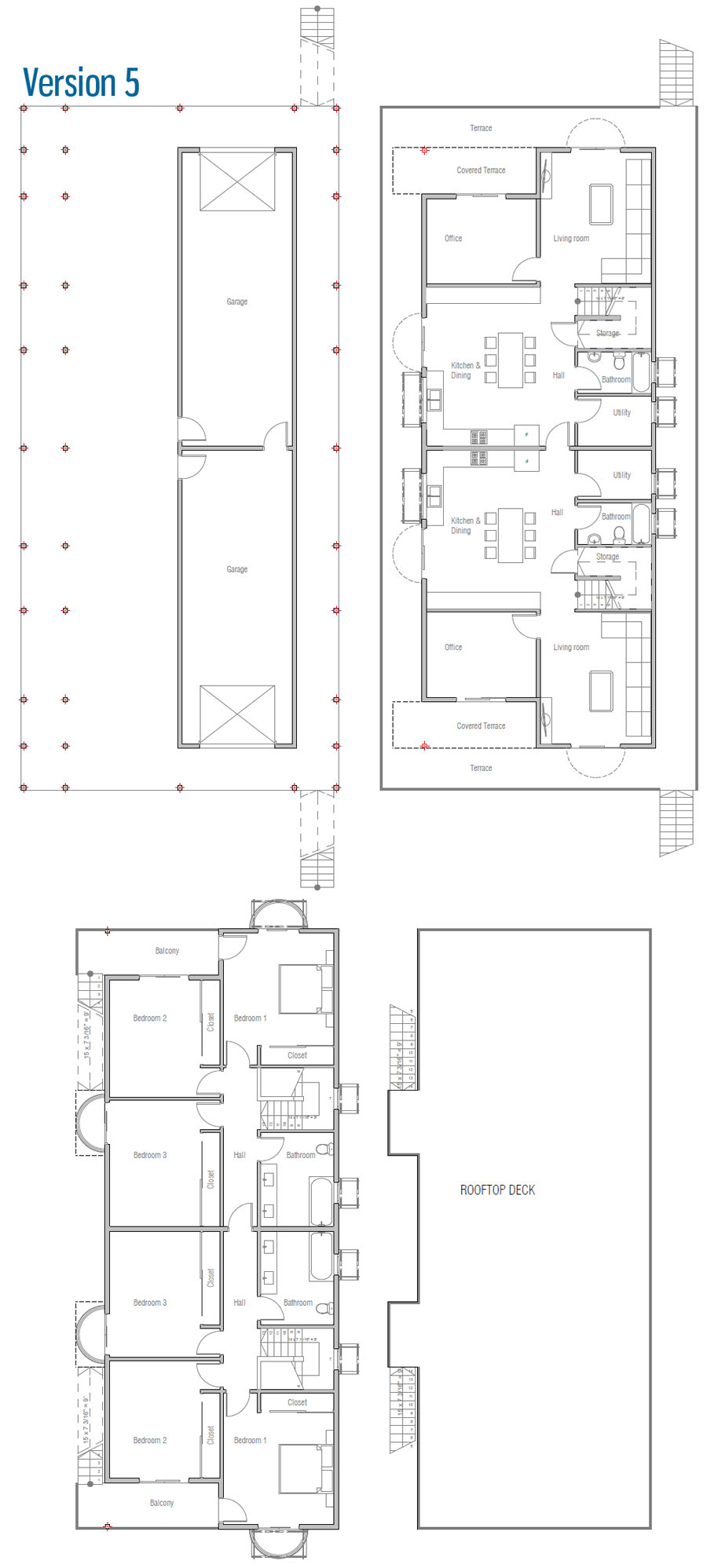 house design duplex-plan-ch546d 32