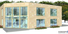 duplex house 02 contemproary duplex house plan ch160d  2 .jpg